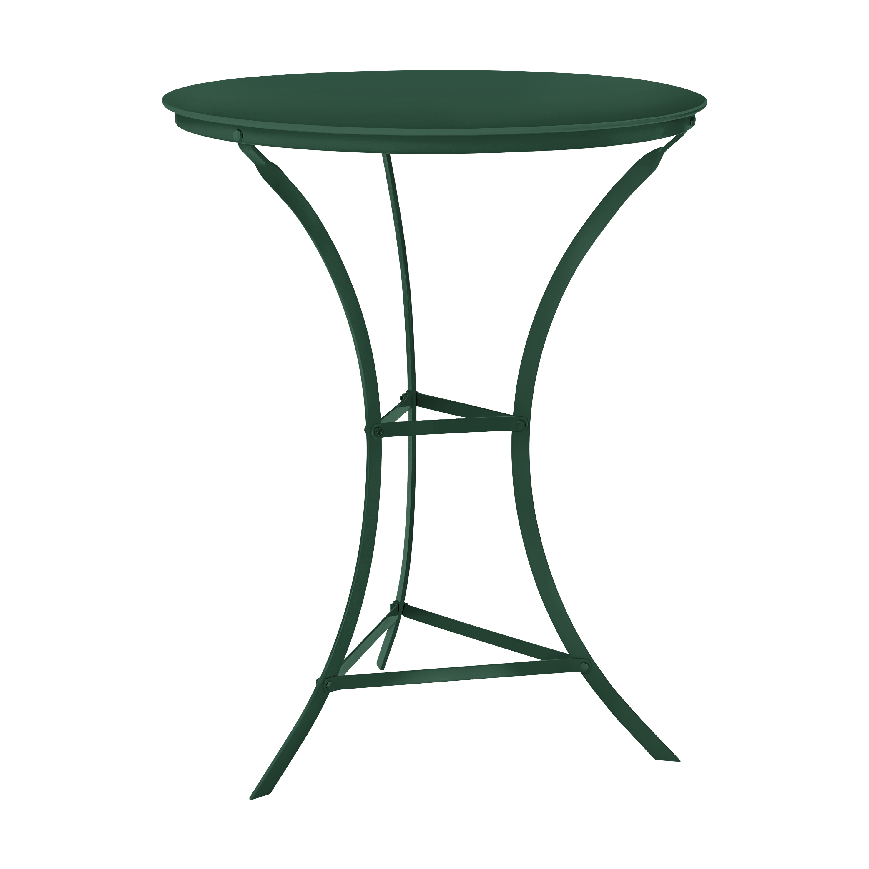 EPIOIA Bistrotisch Moss Kleiner Metalltisch für den Garten in Dunkelgrün