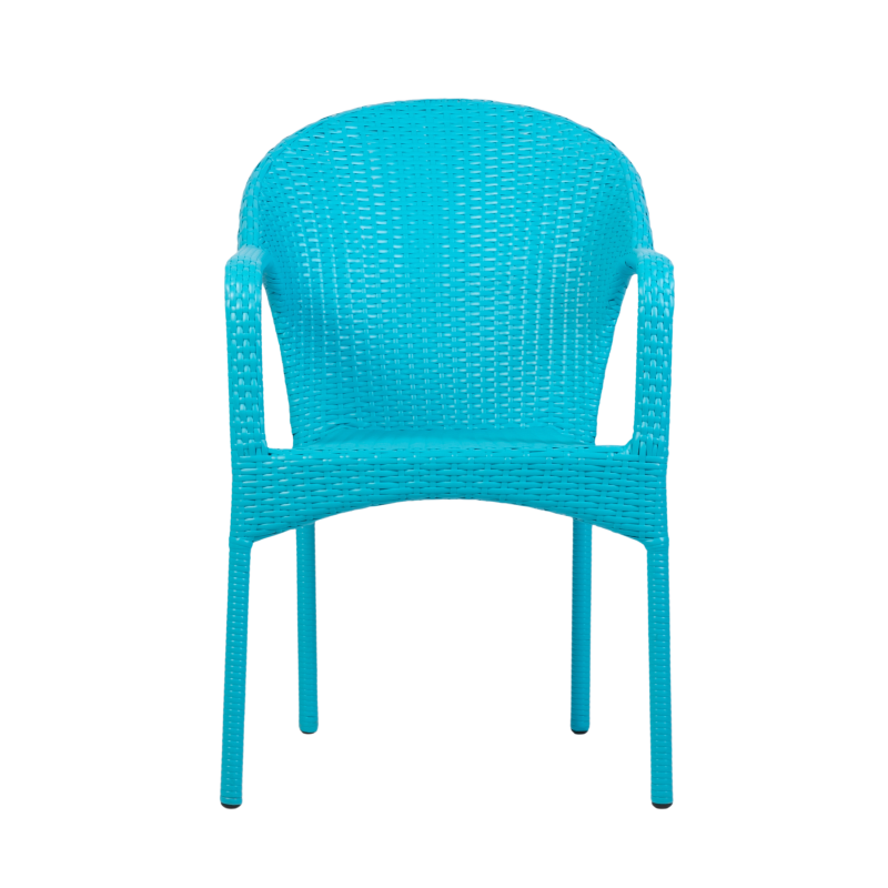 ENVIGO Flechtstuhl Ocean Stapelbarer OutdoorSessel für den Garten in